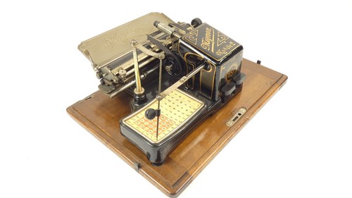 Maquina de escribir RARA MIGNON Nº2 CROMADA AÑO 1905 Typewriter Schreibmaschine - Imagen 10 de 15