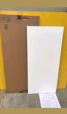 B&Q KITCHEN CABINET CLAD ON WALL PANEL CREAM GLOSS 290mm X ...