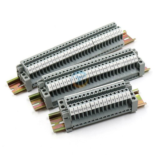 UK2.5N UK2.5B DIN Rail Screw Clamp Terminal Blocks Modular Assembly Kit Strip - Picture 1 of 28