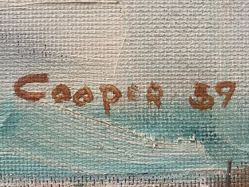 🔥 Vintage Mid Century Modern Abstract EXOTICA Women Beauty Oil Painting, 1959 - Picture 24 of 24