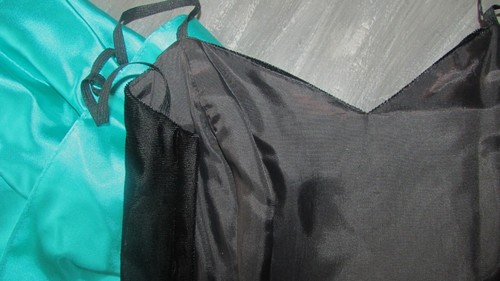 80s Vtg ROBERTA Teal Green Strapless Black Velvet Prom Dress XS S Fairy Goth 3 - Picture 10 of 11