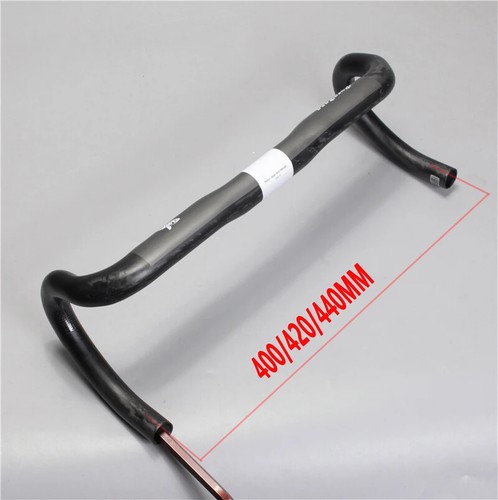 Road Bicycle Racing Full Carbon Handlebar Internal Cable 31.8*400/420/440mm - Picture 19 of 36