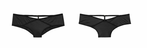 Victorias Secret Very Sexy Black Cheeky Panties Size S-L Strappy Cut-Outs Solid - Picture 3 of 9