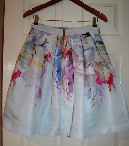 TED BAKER 2/ 10 BEAUTIFUL THYRA HANGING GARDEN FULL FLORAL FIT & FLARE SKIRT - Picture 8 of 11