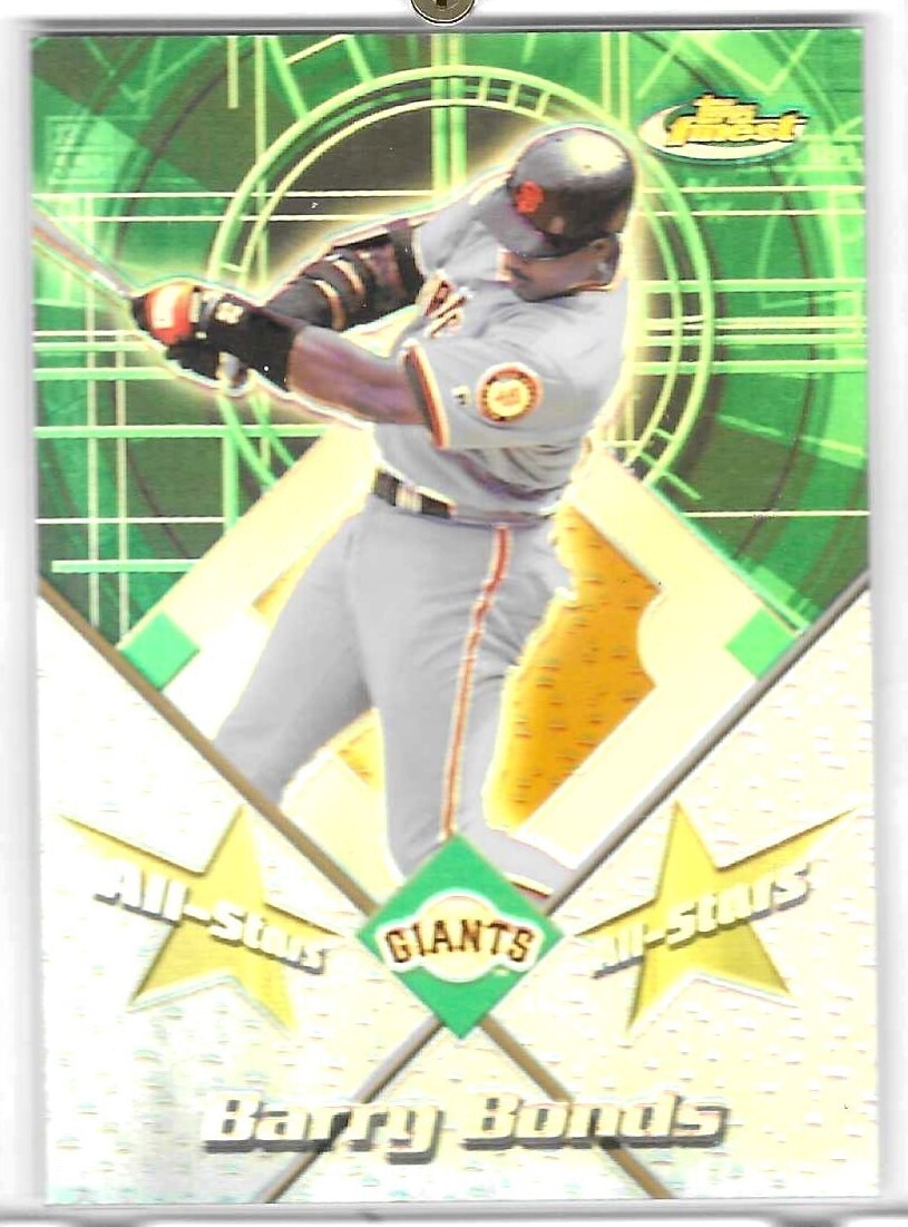 BARRY BONDS 2001 Topps Finest All-Stars Refractor "All Time Home Run King" #FAS8