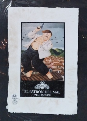 El Patron Del Mar, Pablo Escobar, Botero, Ltd. Edition, Signed Fairchild Paris - Picture 4 of 12