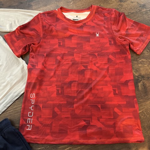 SPYDER 3 Pc Boys Swim Set Rashguard UPF 30+ Sun Protection, Size M 10/12 - Picture 3 of 5