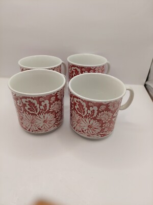 Royal Tudor Ware Georgia Tassen x 4