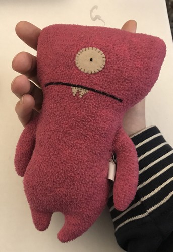 Ugly Doll WEDGEHEAD & Yellow WAGE UGLYDOLLS 2pc Red 8" 2003 plush Dolls - Picture 6 of 9