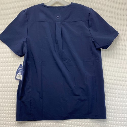 Adar Addition Scrubs For Men - Modern Multi Pocket V-Neck Scrub Top Blue SZ M - Picture 7 of 9