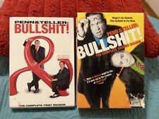 PENN & TELLER BULLSHIT, SEASONS 1 & 2, EXCELLENT CONDITION/ FREE POSTAGE!!!