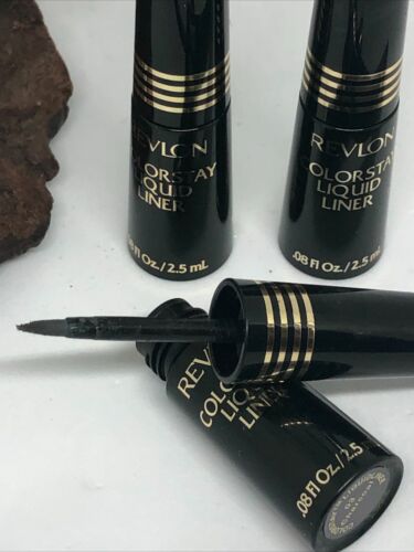 3x Revlon Color Stay Liquid Eye Liner - Charcoal - .08 oz Full Size - New - Picture 3 of 5