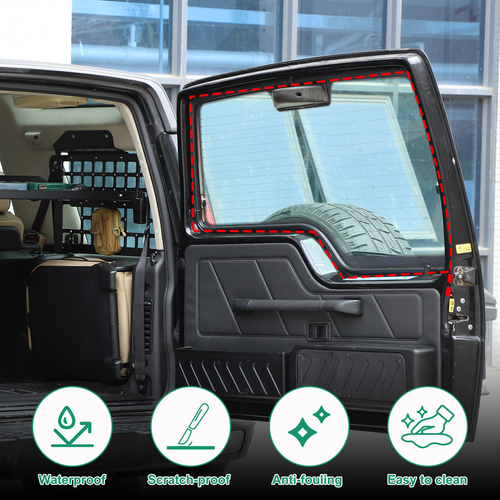 Bolsa de almacenamiento de vidrio para puerta trasera interior negra para Land Rover Discovery 2 1998-2003 - Imagen 10 de 11