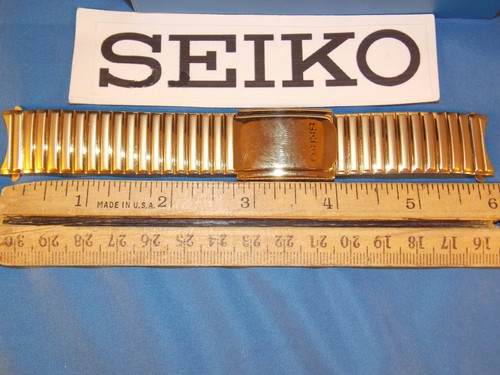 Seiko WatchBand SNE064 EZ Adjustable Length Stretch Band 20mm. Back # V158-0AB0 - Picture 7 of 8