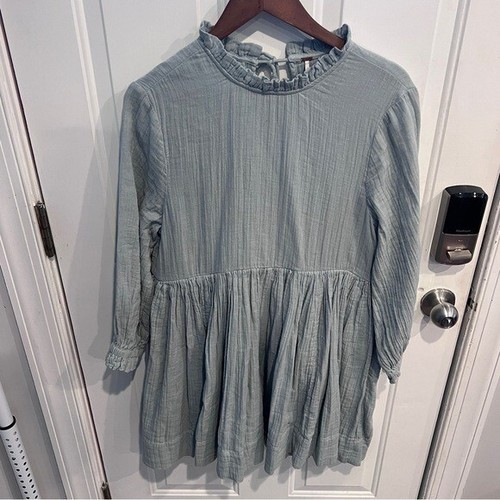 Vestido Free People Living For This Azul Claro Boho Gran Tamaño Espalda Abierta M - Imagen 2 de 8