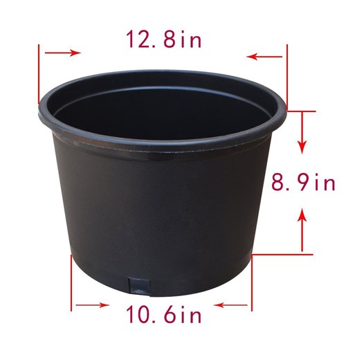 ALL-CARB Garden Plastic Flower Pots 1/2/3/5/7/10/15/20/25 Gallon Nursery Pots - Picture 24 of 33