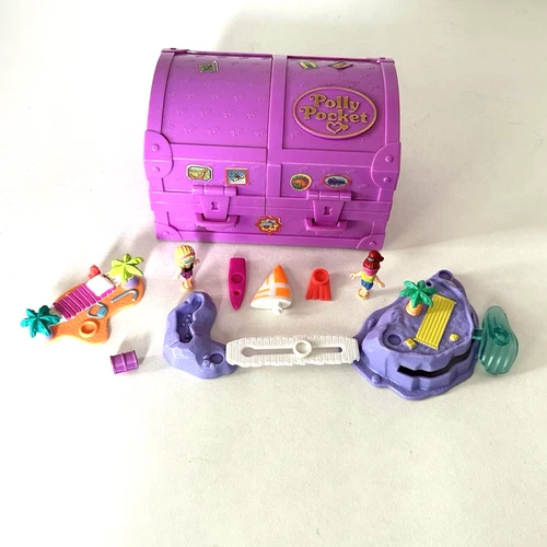 Polly Pocket Vintage 1996 Surf 'n Swim Island Vacation Fun Bluebird Toys