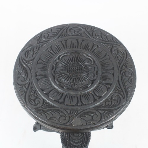 Mesa redonda elefante de madera hecha a mano maceta soporte mesa decoración regalo Diwali - Imagen 6 de 6