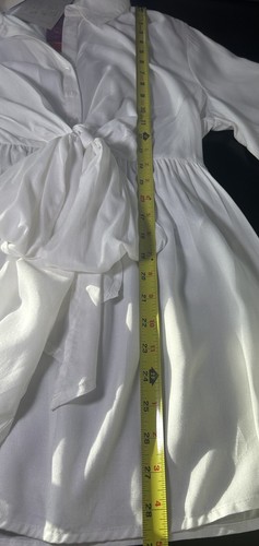 Top premaman donna Mamalicious bianco bottoni davanti blusa viscosa media nuovo con etichetta - Foto 8 di 9