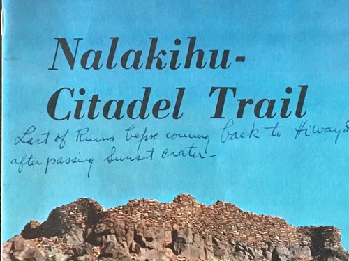1969 Nalakihu-Citadel Trail Wupatki National Monument Arizona brochure - Picture 2 of 10