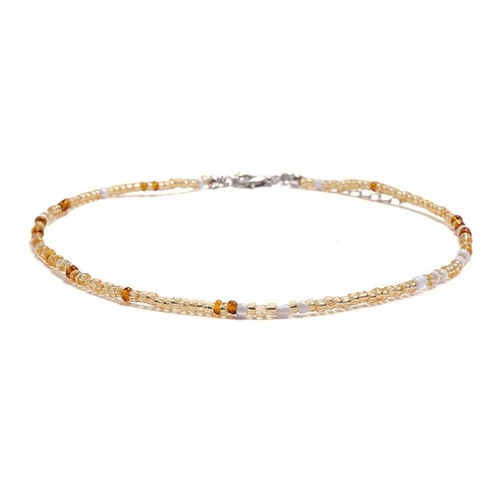 Necklace Anklet Beads Assorted Colours Boho Beaded Strand Fashion - Picture 6 of 25