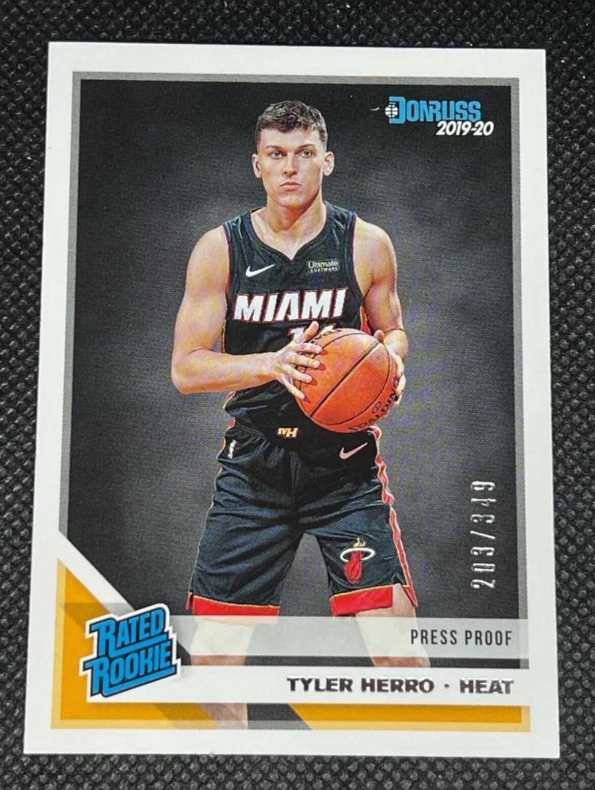 Tyler Herro 2019-20 Donruss Silver Press Proof Rated Rookie 203/349 #212 Heat