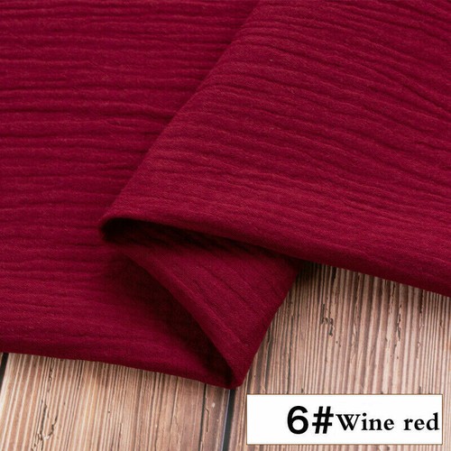 Double Layer Pleated Cotton Fabric Solid Skirt Apparel Material By Metre - Picture 18 of 21