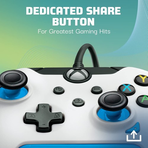 Filaire Manette Ion Blanc pour Xbox Series X|S Gamepad Filaire Video Game Man... - Photo 4 sur 9