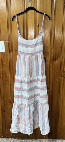 Millennium Maxi Dress 3X Plus Striped Sun Dress - Picture 1 of 2