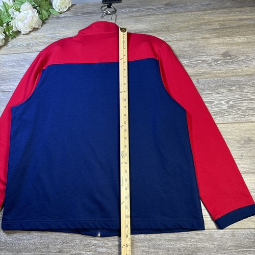 Breckenridge Sweatshirt Size Large Women’s Red / Blue Thermal Active Jacket - Picture 10 of 16
