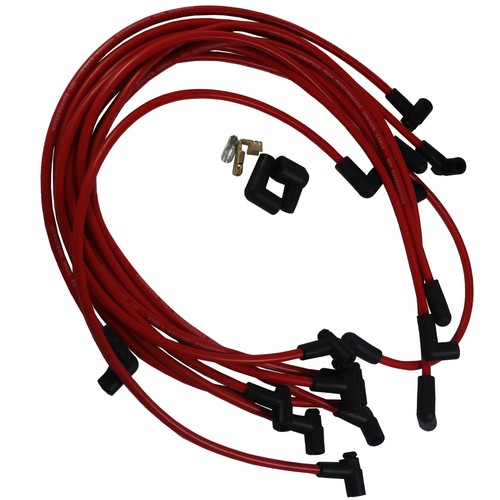 Set Red Spark Plug Wires Big Block Ultra 40 JDMSPEED For Chevy BBC 454 502 HEI - Picture 3 of 9