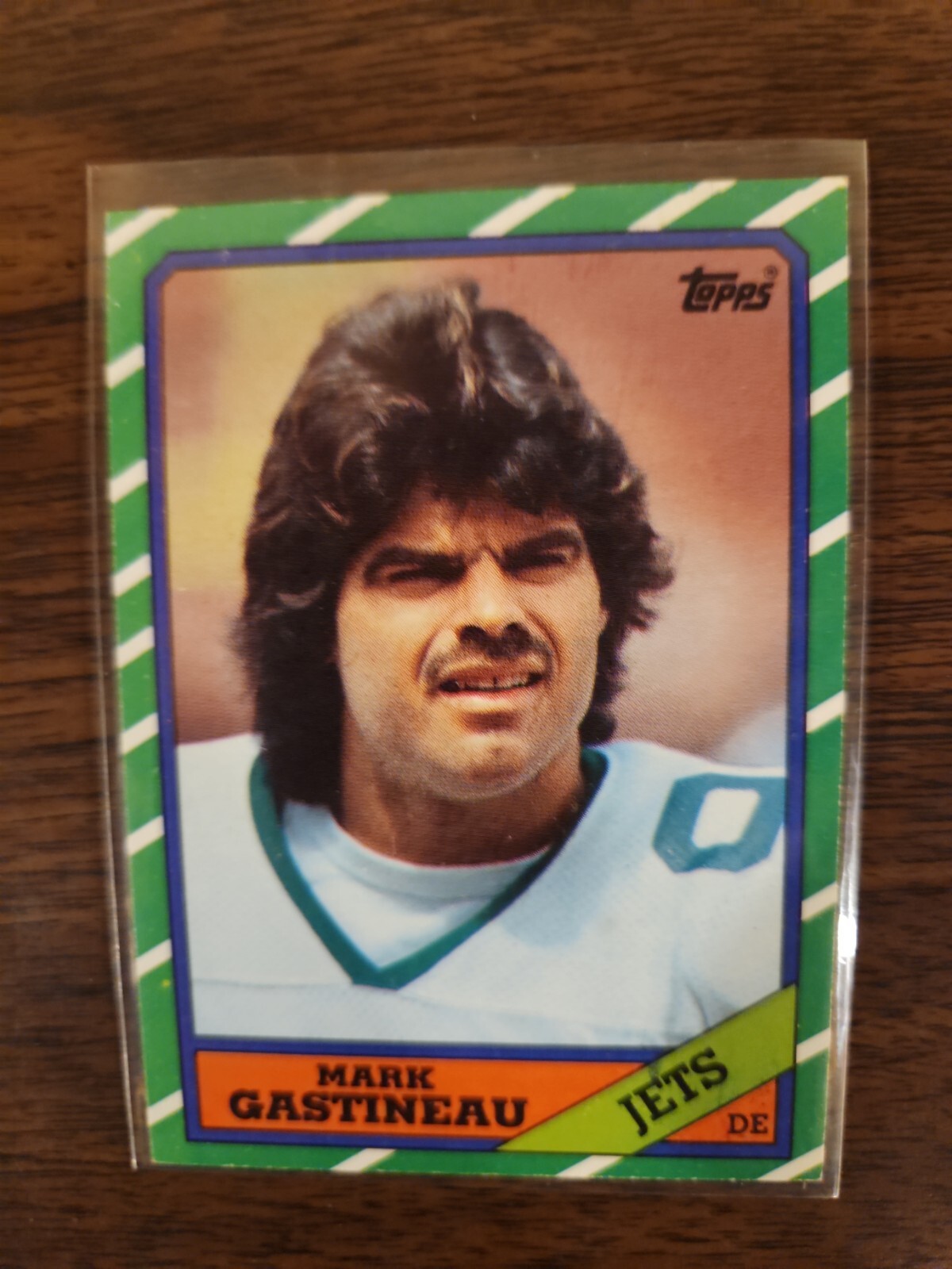 1986 Mark Gastineau Jets Topps Card 105 Free Shipping