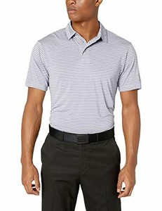 PGA TOUR Mens Short Sleeve Feeder Stripe Polo Shirt PGA TOUR Mens Short Sleeve Feeder Stripe Polo Shirt