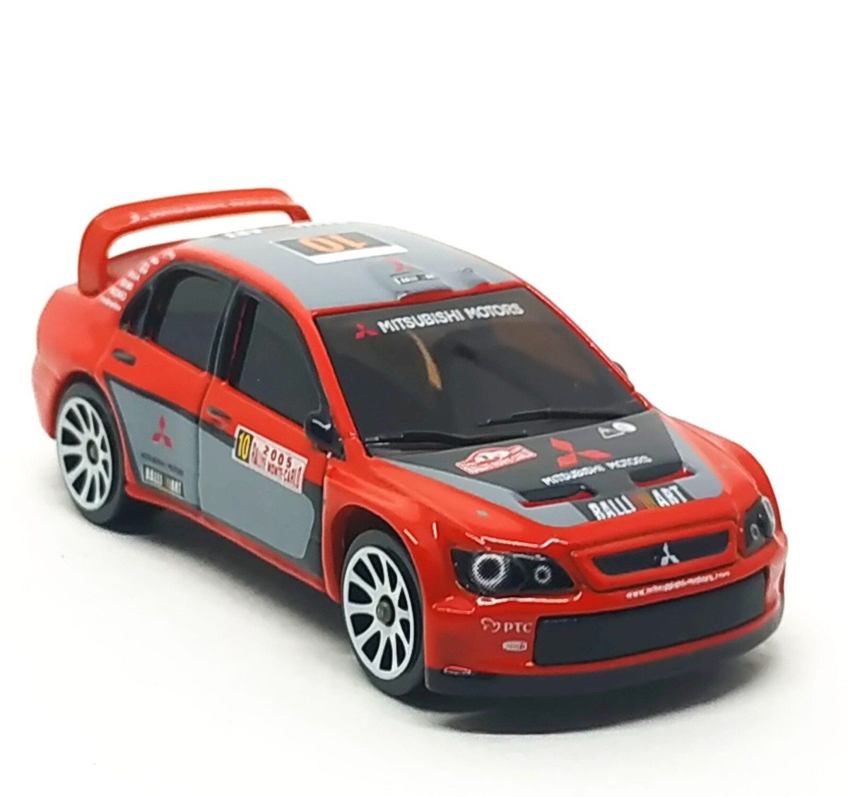 ミニカー Mitsubishi Lancer WRC Swedish Rally 2005 Majorette Mitsubishi Lancer WRC no.10 Red - Wheels 10SW 1/59