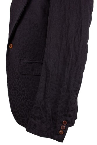 COMME DES GARCONS HOMME PLUS 2014 BLACK POLYESTER LEOPARD PRINT 2-PIECE SUIT - Picture 6 of 14
