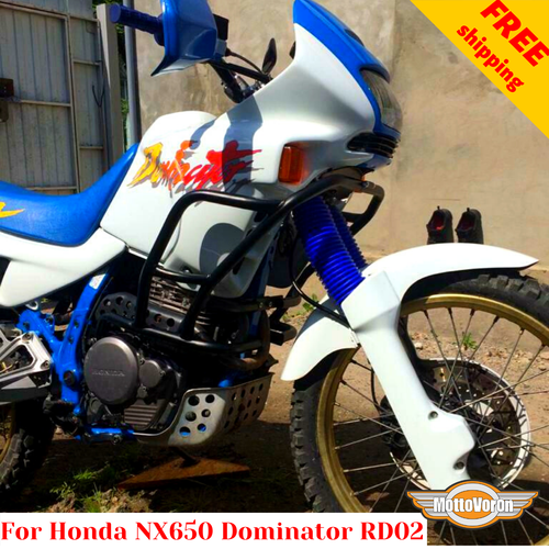 For Honda NX650 Dominator Engine guard NX 650 Crash bars Dominator NX 650, 92-95 - Foto 2 di 9