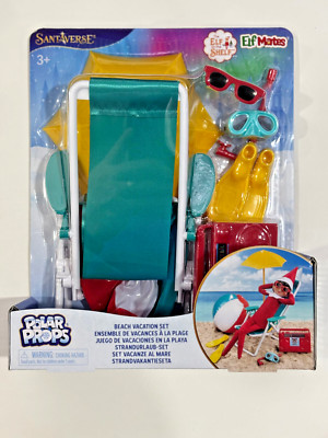 The Elf On The Shelf Polar Props Beach Vacation Set & Accessories New!