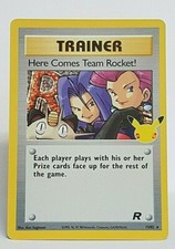 Here Comes Team Rocket 15/82 Trainer Holo Rare  Pokemon Celebrations NM/MINT