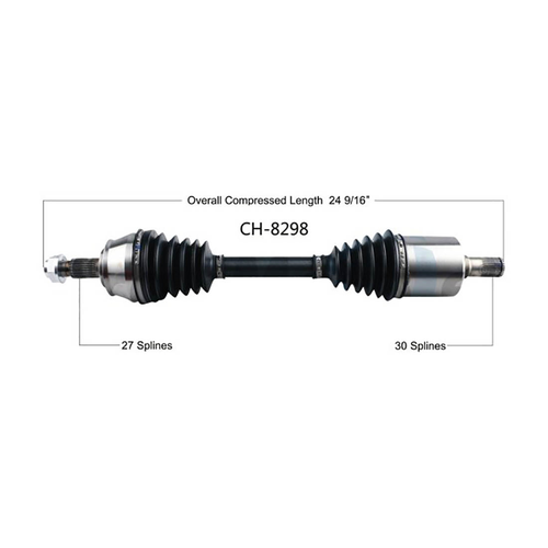 TrakMotive CV Axle Shaft CV Joint 2PCS Front Left Front Right For 2014-2017 Jeep - Picture 2 of 5