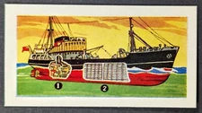 Diesel Trawler 1961 Ships and Their Workings MINI Cigarette Card #13 (NM)