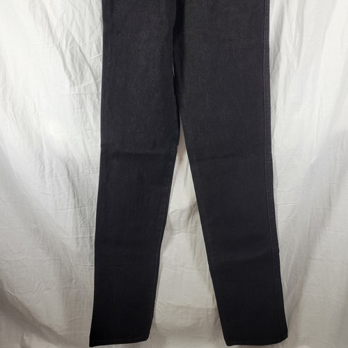 Vintage Bar None Thoroughbred Jeans Women 0 Black High Waist 22" X 36" Inseam - Picture 2 of 6