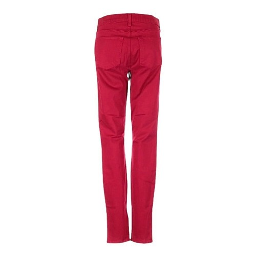 J Brand Revolve Zipper Hem Low Rise Red Classic Ankle Jeans Size 26 - Picture 3 of 12