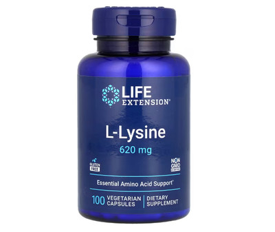 Life Extension, L-Lysin, 620 mg, 100 pflanzliche Kapseln