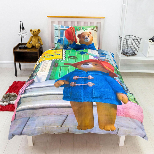 Paddington Bear Friends Single Duvet Cover Set Kids Bedding 2-in-1 Designs - Picture 3 of 5