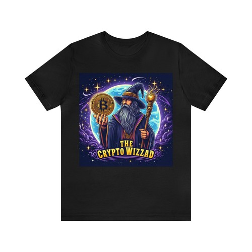 The crypto wizard t shirt Unisex adult bitcoin day trader gift - Picture 2 of 6