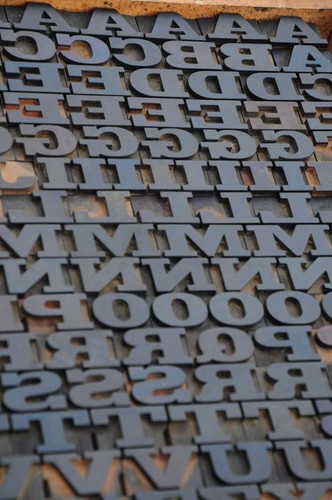 letterpress wood printing blocks 149pcs 0.91" tall wooden type woodtype block - Picture 1 of 12