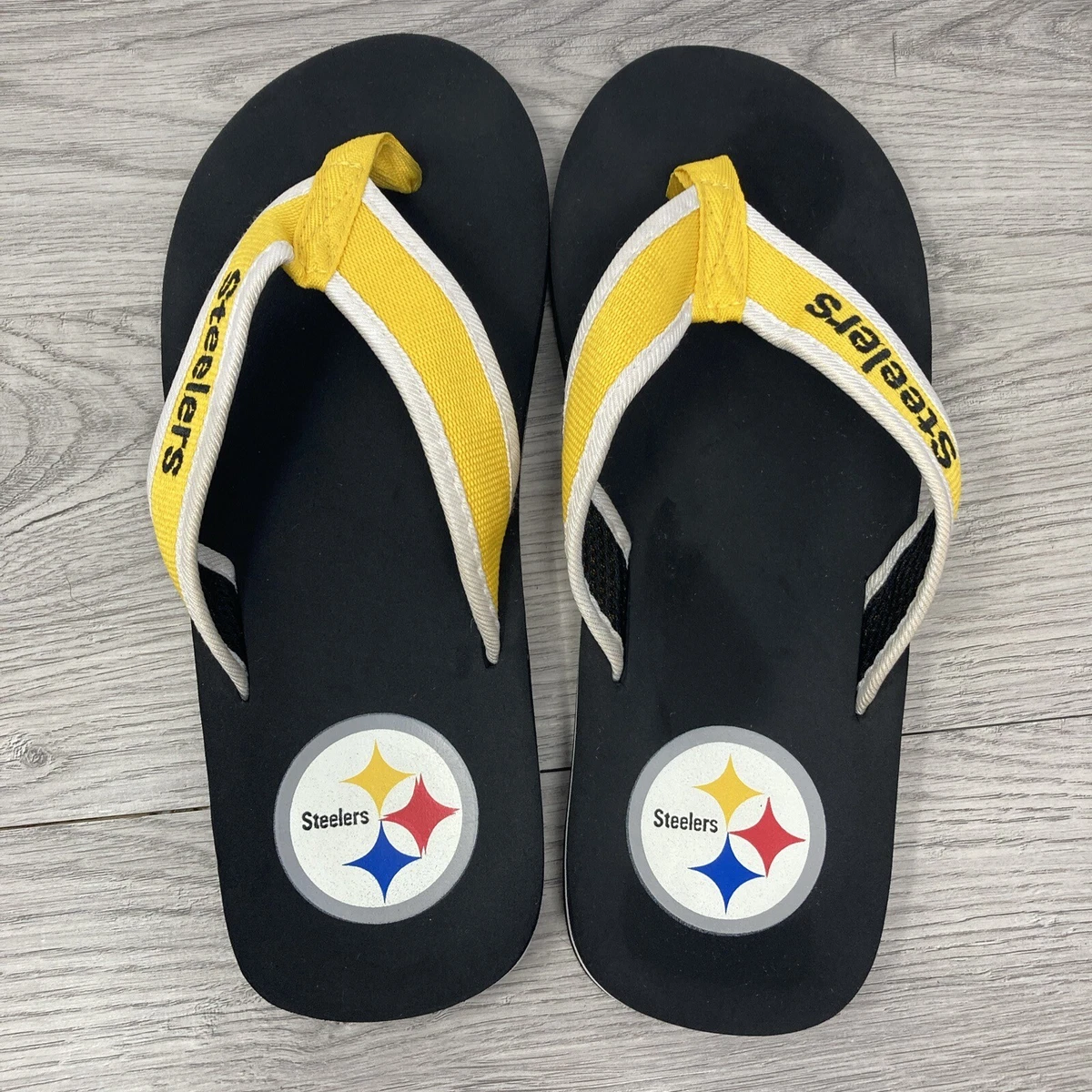 FOCO Pantofole Ufficiali Pittsburgh Steelers - Morbide E Confortevoli, Taglia M