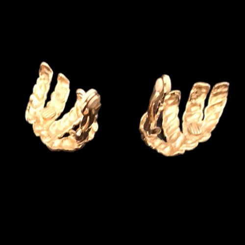 1980's Vintage Diane von Furstenberg Shoe Clip/ Clip On Earrings - Picture 4 of 5