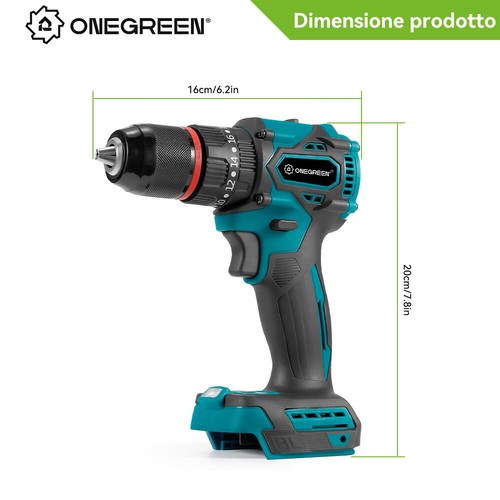 Trapano Avvitatore a Batteria 20+3 Cacciavite elettrico Per 18V Makita - Bild 2 von 18