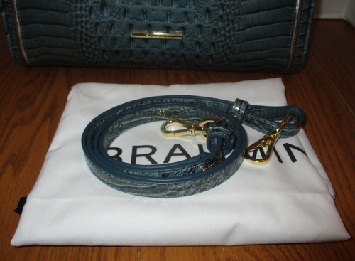 Borsa a tracolla Brahmin Marissa Slate Stratos in pelle - Foto 2 di 9